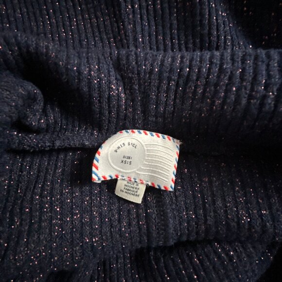 Anthropologie Postmark 9-H15 Stcl Orley Metallic Cowl Neck Ruffle Sweater XS/S - Picture 3 of 9